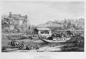Boottocht op de Seine, 1803 door Jean Jacques Boissieu de