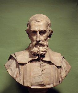 Portret van Nicolas Claude Fabri de Peiresc (1581-1637), humanist, astronoom van Galilei door Jean Jacques Caffieri