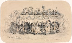 Een Insectenbal, 1835 door Jean Jacques Grandville