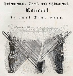Instrumentaal, vocaal en fenomenaal concert, 1844 door Jean Jacques Grandville