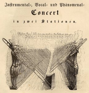 Instrumentaal, vocaal en fenomenaal concert door Jean Jacques Grandville
