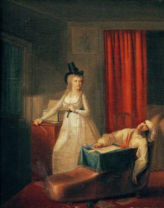 De moord op Marat door Jean Jacques Hauer