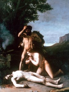 Adam en Eva vinden het lichaam van Abel
