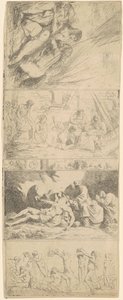 Vier religieuze en seculiere composities door Jean Jacques Lagrenée II