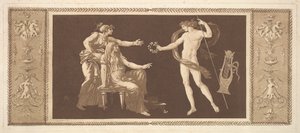 Apollon kroont de kunsten, uit Recueil de Différentes Compositions