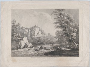 Berkenboom Ontworteld door een Storm door Jean Jacques de Boissieu