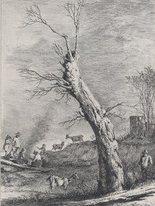 Winter, naar een tekening voltooid in Saint-Chamond