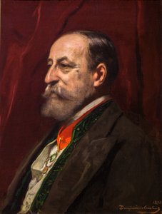 Portret van Camille Saint-Saens door Jean Joseph Benjamin Constant