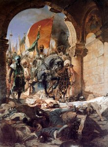 De intocht van Mehmet II in Constantinopel, 1876 door Jean Joseph Benjamin Constant