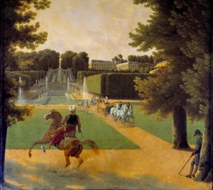 De wandeling in het park van Saint Cloud