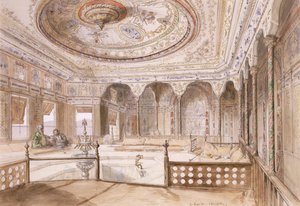 Een interieur van een paleis in Uyne