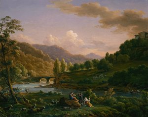 Een Pastoraal Tafereel door Jean Joseph Xavier Bidauld