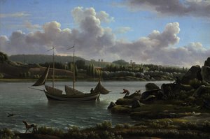 Vertrek voor de jacht door Jean Joseph Xavier Bidauld