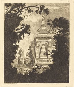 Graf met Funeraire Urn door Jean Laurent Legeay