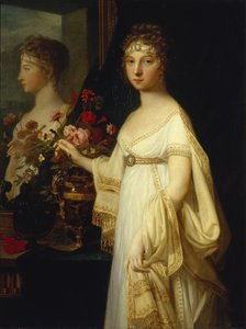 Portret van Keizerin Elizabeth Alexeievna, Prinses Louise van Baden 1779-1826, 1802 door Jean Laurent Monnier