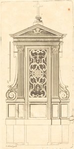 Plan en Elevatie van de Mooiste Biechtstoelen van Parijs, Zeer Getrouw Gemeten door Jean Le Blond