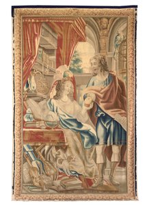 Brusselse wandtapijt uit een set van zes, ca. 1650 door Jean Le and Eggermans Daniel II Clerc