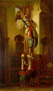 De poging door Jean Leon (attr. to) Gerome