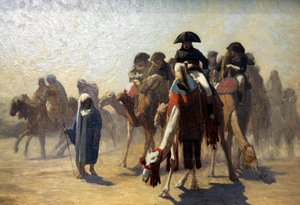 Generaal Bonaparte met zijn militaire staf in Egypte door Jean Leon Gerome