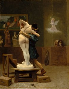 Pygmalion en Galatea, c. 1890 door Jean Leon Gerome