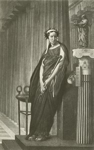 Rachel als de Muze van de Griekse Tragedie door Jean Leon Gerome