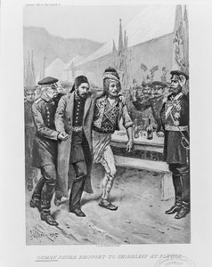 Osman Pasha gebracht naar Skobelev in Plevna, ca. 1895 door Jean Leon Gerome Ferris