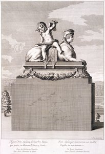 Beeld van een sfinx in Versailles, 1676