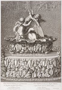 Fontein met twee cupido