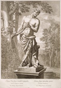 Standbeeld van een sater door Philip de Buyster in Versailles, 1675