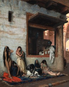 De slavenmarkt door Jean Leon Gerome