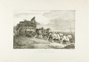 De kolenwagen, plaat 7 uit Diverse onderwerpen Getekend uit het leven op steen