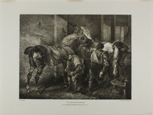 De Engelse hoefsmid, plaat 10 uit Diverse onderwerpen Getekend uit het leven en op steen (De Engelse suite)