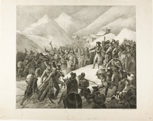 De passage van de Sint-Bernardusberg door Jean Louis André Théodore Géricault