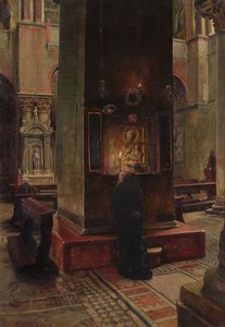 De Madonna del Bacio bij San Marco, Venetië, 1882 door Jean Louis Ernest Meissonier