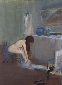 Na het bad, ca. 1885-90 door Jean Louis Forain