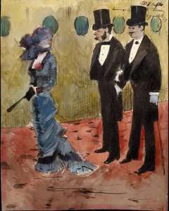 In het theater door Jean Louis Forain