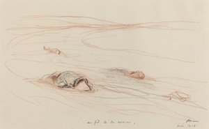 Langs de Marne, 1918 door Jean Louis Forain