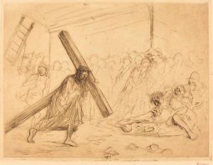 Christus Draagt het Kruis (vierde plaat) door Jean Louis Forain