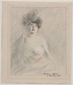 Courtisane (recto) door Jean Louis Forain