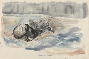 De Onderzeese Oorlog. De school van de Neutrale, ca. 1914-1919 door Jean Louis Forain