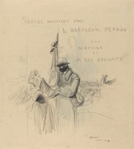 De Kus van de Vlag door Jean Louis Forain