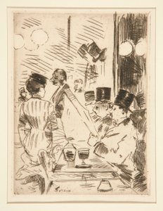 Le café de la nouvelle Athènes door Jean Louis Forain