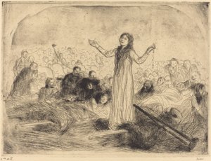Lourdes, het wonder (tweede plaat) door Jean Louis Forain
