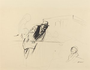 Onderhandelingen in het Trianon Paleis, Versailles door Jean Louis Forain