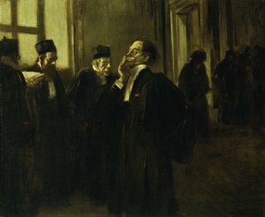 Paleiscorridorscène, c.1905 door Jean Louis Forain