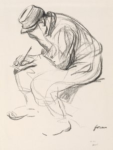Krijgsgevangene Schrijft een Brief door Jean Louis Forain