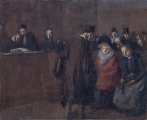 Rechtbank Scène door Jean Louis Forain