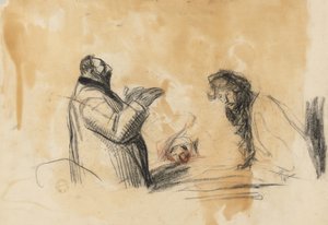 Schets voor In het ziekenhuis (verso)