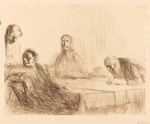 Het avondmaal in Emmaüs (tweede plaat)