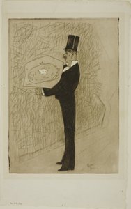 De dandy met een boeket door Jean Louis Forain